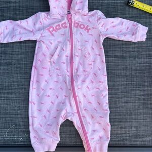 🍭Reebok Light Pink Kids One Piece pink girl 3-6 months